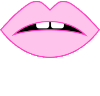 Gif animé bouche tire la langue